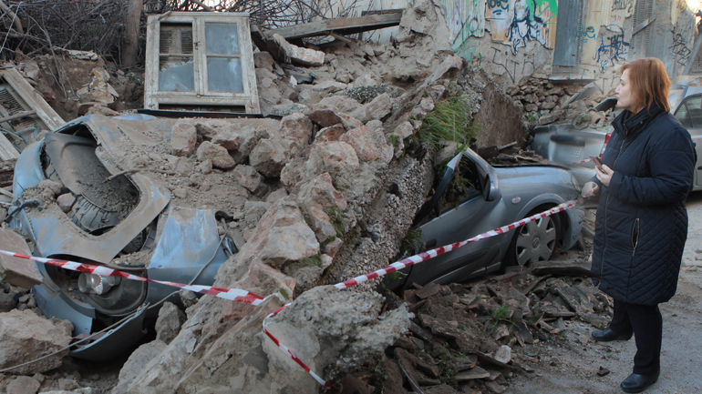 Κατέρρευσε παλιά οικοδομή στον Κεραμεικό