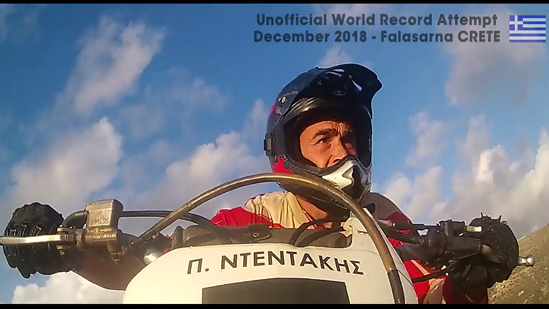 Ο μοτοαμφίβιος Χανιώτης πάει για το Γκίνες!