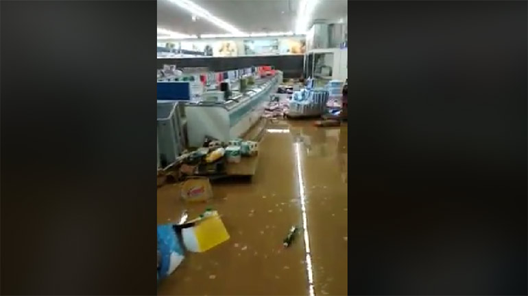 Πλημμύρισε σούπερ μάρκετ στα Χανιά