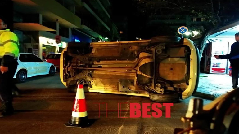 Μία τραυματίας από ανατροπή αυτοκινήτου στην Πάτρα