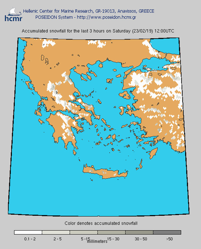 Xιονόπτωση το Σάββατο