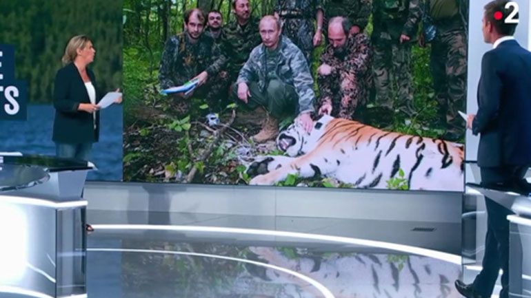 Βραβείο fake news στο France 2 για το «κυνήγι τίγρεων» του Πούτιν
