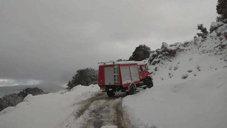 Κεφαλονιά: Δύο άτομα εγκλωβίστηκαν στο όρος Αίνος λόγω της πυκνής χιονόπτωσης