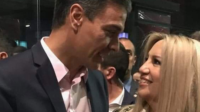 Συνάντηση με τον Πέδρο Σάντσεθ είχε στη Μαδρίτη η Φώφη Γεννηματά