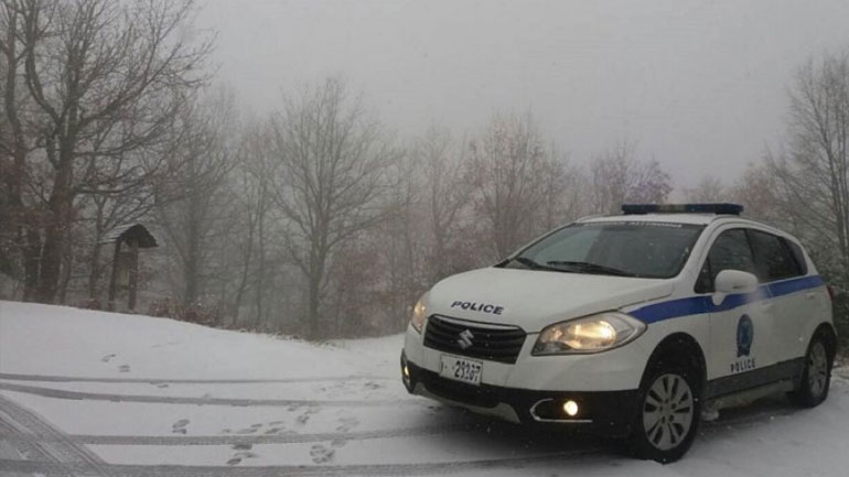 Προβλήματα σε δρόμους της ορεινής Χαλκιδικής-Πού χρειάζονται αντιολισθητικές αλυσίδες
