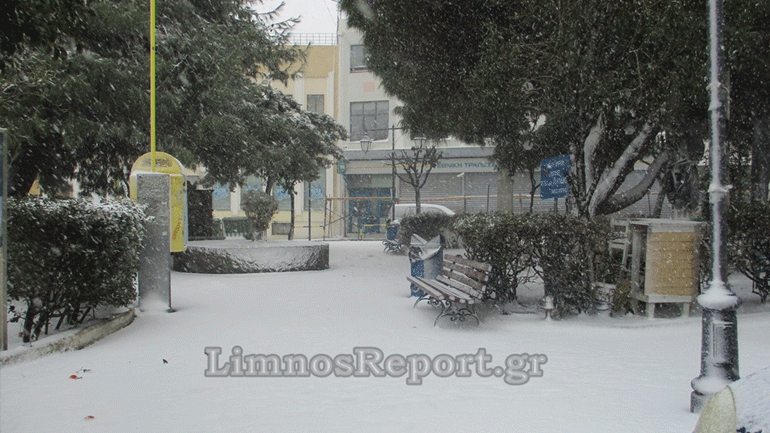 Η κακοκαιρία «χτυπά» και τη Λήμνο