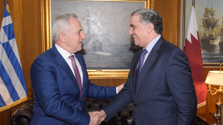 Συνάντηση του ΥΕΘΑ με τον πρέσβη του Κατάρ