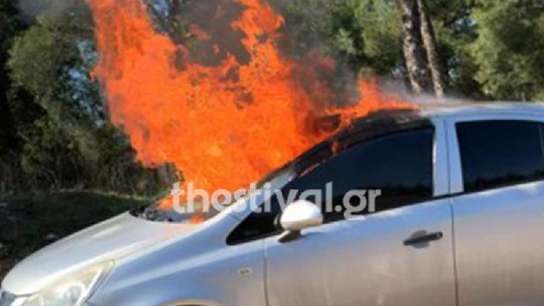 Τραγωδία στη Θεσσαλονίκη: Νεκρός οδηγός οχήματος που καίγεται