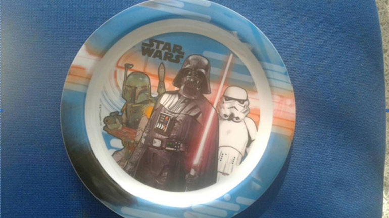 Ανάκληση πιάτου μελαμίνης με παράσταση «Star Wars» από τον ΕΦΕΤ