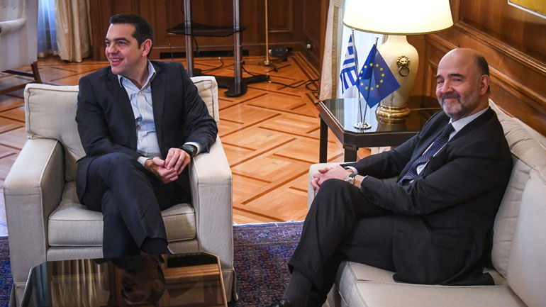 Σε εξέλιξη η συνάντηση Τσίπρα – Μοσκοβισί