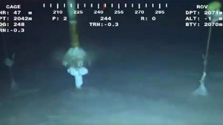 Η στιγμή που το τρυπάνι της ExxonMobil εντοπίζει το κοίτασμα φυσικού αερίου