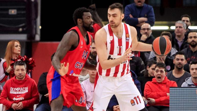 Πέμπτη σερί ήττα για τον Ολυμπιακό στην Euroleague – Έχασε 97-81 από την ΤΣΣΚΑ στο ΣΕΦ