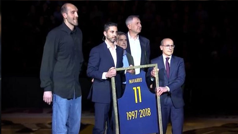 Μπαρτσελόνα: Στον «ουρανό» του «Παλάου Μπλαουγκράνα» η φανέλα του Ναβάρο