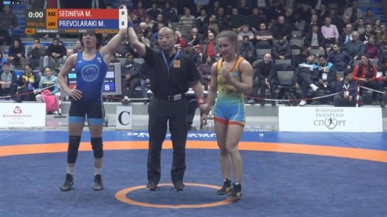 Πάλη: Χρυσό μετάλλιο για την Πρεβολαράκη στην Βουλγαρία