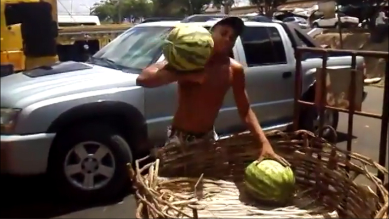 Ειδικός στο να πιάνει καρπούζια