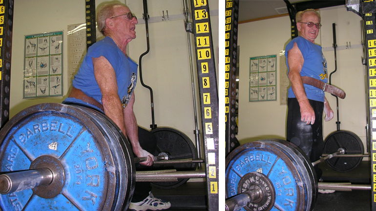 89χρονος κάνει άρσεις θανάτου με 187 κιλά