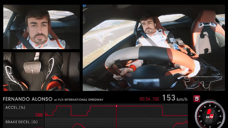 Ο Alonso οδηγεί το νέο Toyota Supra