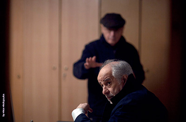 Από τα γυρίσματα της ανολοκλήρωτης ταινίας του Θόδωρου Αγγελόπουλου «Άλλη θάλασσα»