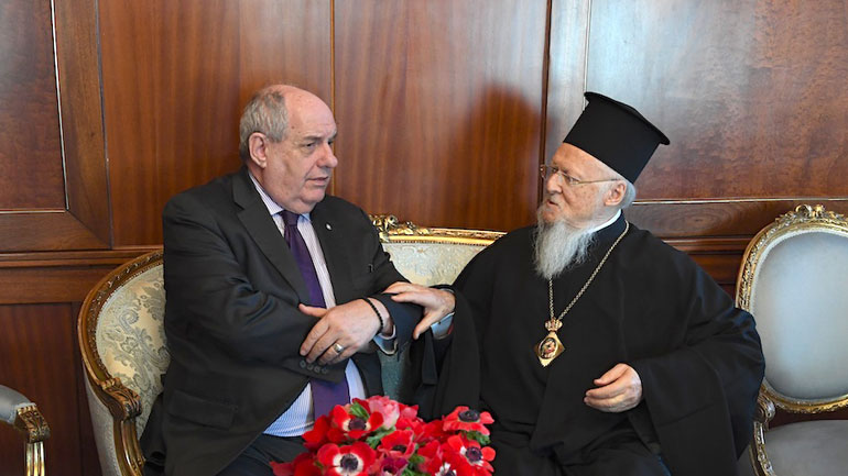 Επίσκεψη του Τέρενς Κουίκ στο Οικουμενικό Πατριαρχείο