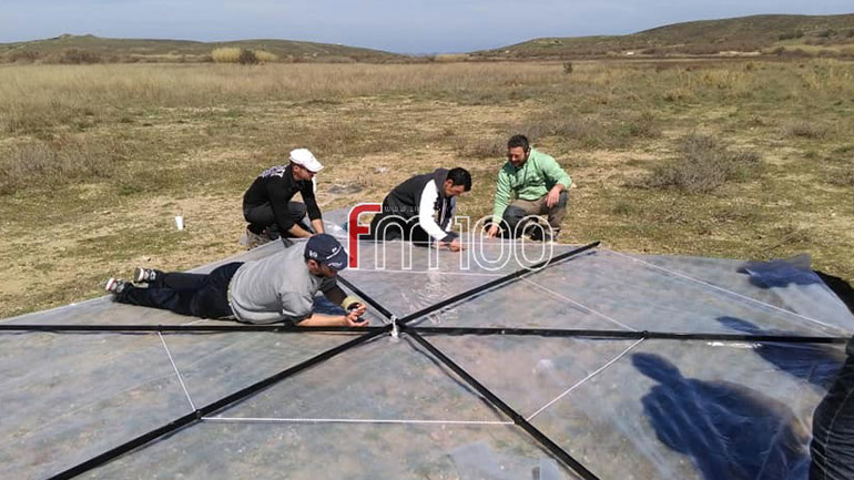 Ο γιγαντιαίος χαρταετός που πέταξε στη Λήμνο!