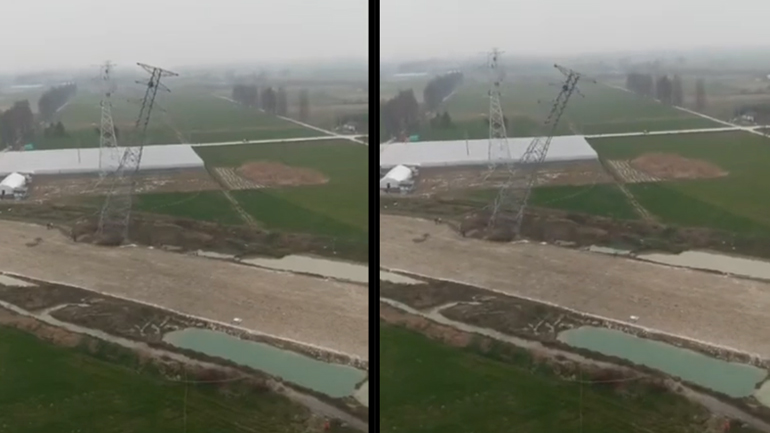 Άνθρωπος εναντίον ηλεκτρικού πυλώνα