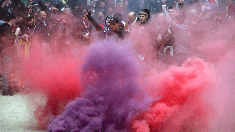 Επεισόδια οπαδών της Μπαρτσελόνα και της Λιόν