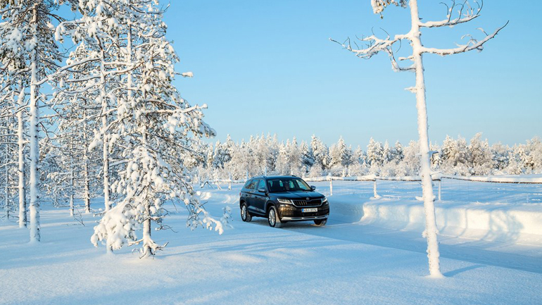 Όταν όλα είναι παγωμένα, το τσεχικό SUV προχωρά 