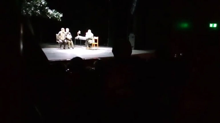 Θεσσαλονίκη: Μέλη του Ιερού Λόχου διέκοψαν παράσταση του ΚΘΒΕ Θεσσαλονίκη: Μέλη του Ιερού Λόχου διέκοψαν παράσταση του ΚΘΒΕ