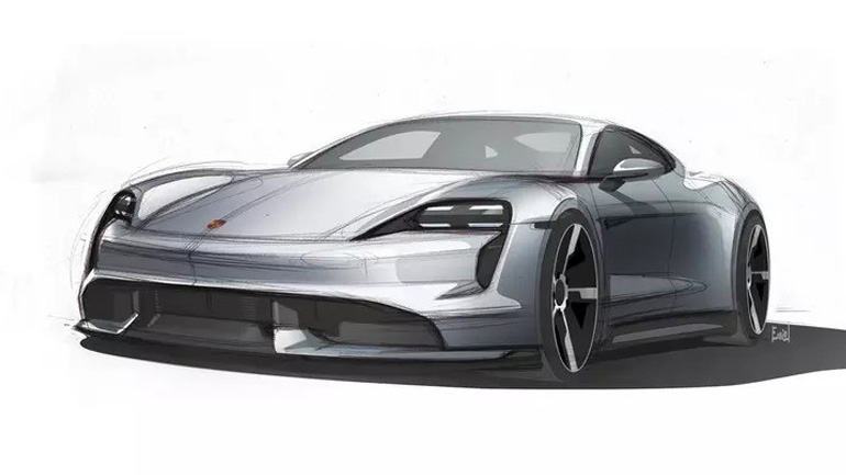 Η Porsche έστειλε στους πελάτες τα πρώτα σκίτσα της Taycan