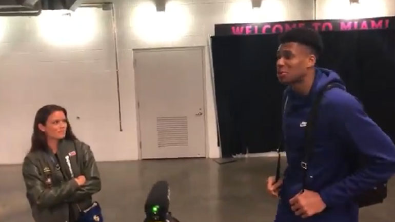 Η Σάκκαρη συνάντησε τον Αντετοκούνμπο στο Μαϊάμι