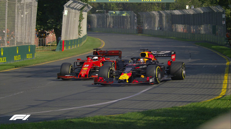 H προσπέραση του Verstappen στον Vettel...
