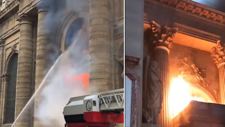 Παρίσι: Στις φλόγες η ιστορική εκκλησία του Αγίου Σουλπικίου