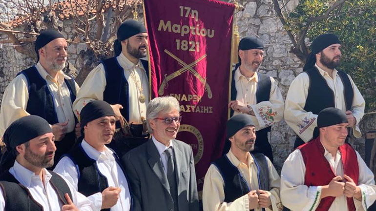 Στην Αρεόπολη ο Ν. Βλαχάκος: Τιμούμε τους προγόνους μας στη Μάνη που ξεκίνησε η φλόγα της Εθνικής Παλιγγενεσίας