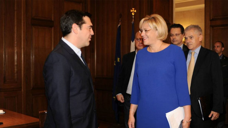 Συνάντηση Τσίπρα – Κρέτσου στο Μέγαρο Μαξίμου