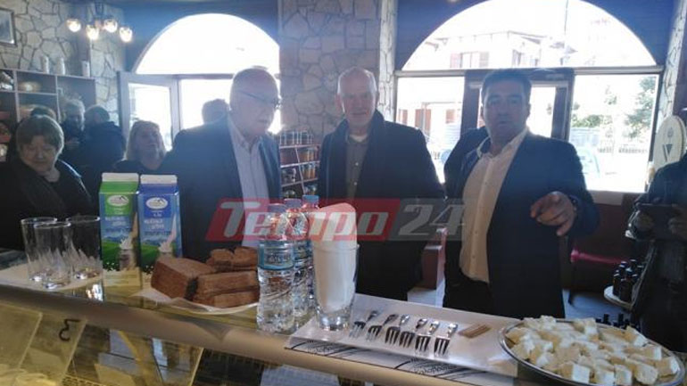 Στα Καλάβρυτα ο Γ. Παπανδρέου – Επισκέφτηκε τον Αγροτικό-Γαλακτοκομικό Συνεταιρισμό
