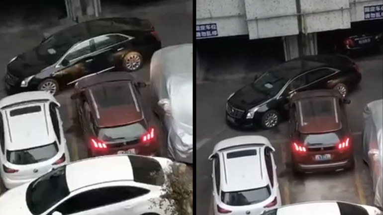 Οδηγός καταστρέφει το όχημα που τον έχει κλείσει