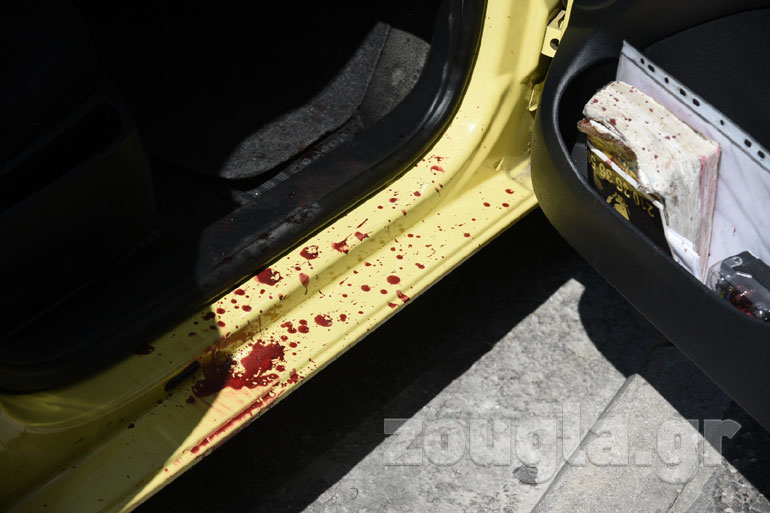 Το ταξί στο οποίο επιχείρησε να εισέλθει αιμόφυρτη η γυναίκα