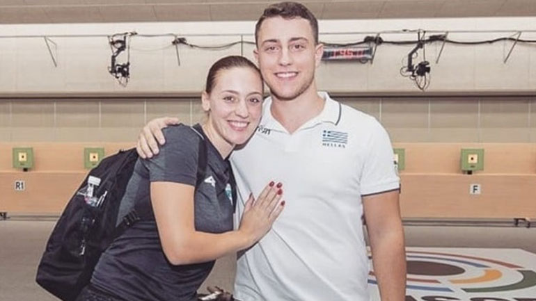 Σκοποβολή: Εκτός τελικού στο μικτό 10μ. αεροβόλο πιστόλι οι Άννα και Διονύσης Κορακάκης