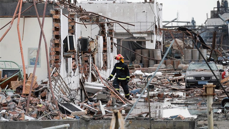 Κίνα: Στους 78 ανήλθε ο αριθμός των νεκρών από την έκρηξη σε χημικό εργοστάσιο