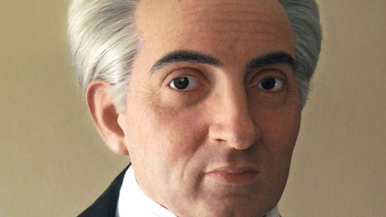 To κέρινο ομοίωμα του Ιωάννη Καποδίστρια στο μουσείο του Θεόδωρου Κοκκινίδη