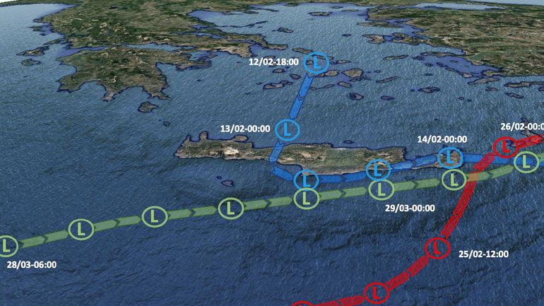 Η Κρήτη βρέθηκε στο επίκεντρο τριών ισχυρών κακοκαιριών μέσα σε 45 ημέρες