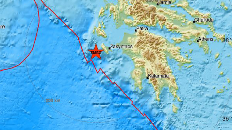Σεισμός 4,3 Ρίχτερ στο Ιόνιο