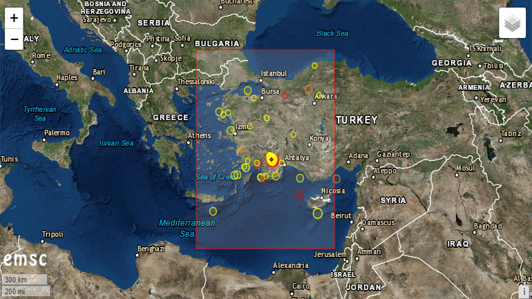 Σεισμός 4,5 Ρίχτερ στη δυτική Τουρκία