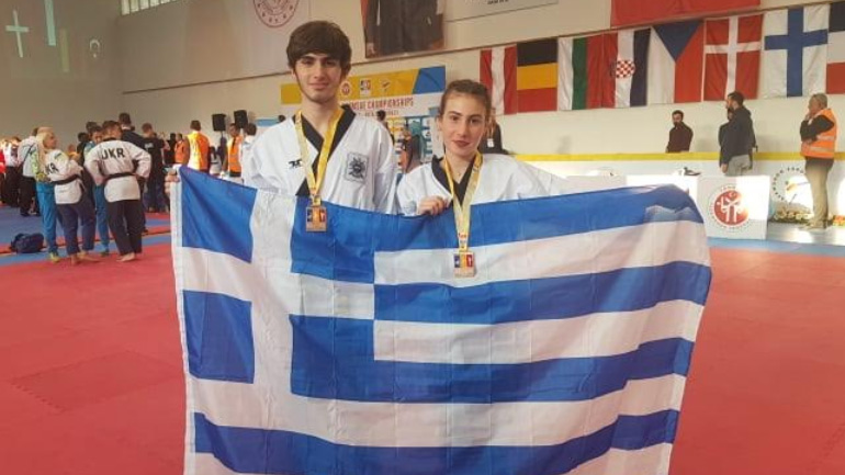 Ταεκβοντό: Χάλκινο μετάλλιο για το δίδυμο Ξυλά-Κολοβού στο Ευρωπαϊκό Πρωτάθλημα Poomsae