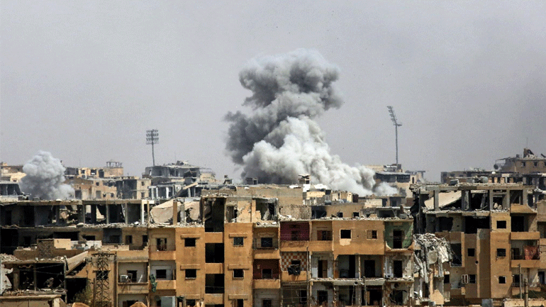 Συρία: Έκρηξη νάρκης στη Ράκα