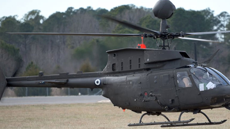 Με το ελληνικό εθνόσημο τα ελικόπτερα αναγνώρισης KIOWA που θα παραλάβει η Αεροπορία Στρατού από τις ΗΠΑ