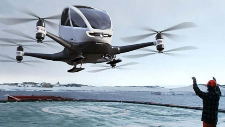 Παρουσιάστηκε στη Βιέννη το κινέζικο μη επανδρωμένο ιπτάμενο ταξί EHang