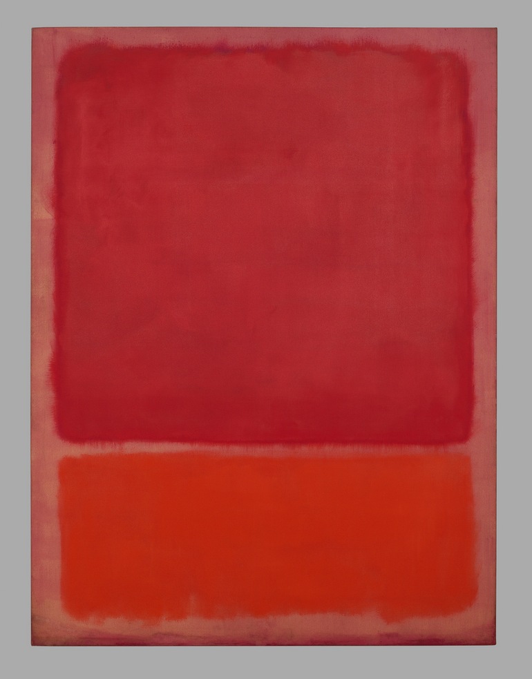 Mark Rothko, Άτιτλο (Κόκκινο, Πορτοκαλί), 1968, λάδι σε καμβά, 233x176εκ. © 1998 Kate Rothko Prizel & Christopher Rothko/Bildrecht, Vienna, 2019. © Φωτογραφία: Robert Bayer/Fondation Beyeler, Riehen/Basel, Sammlung Beyeler