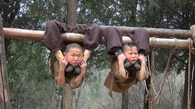 Η σκληρή εκπαίδευση των μικρών Shaolin