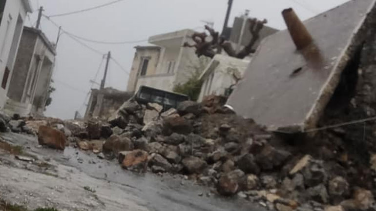 Κρήτη: Κατέρρευσε σπίτι από τη μανία του καιρού